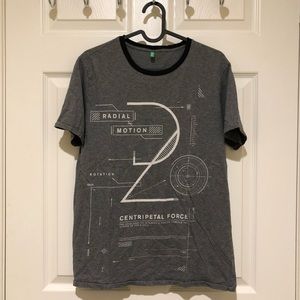 BENETTON Gray Physics T-Shirt
